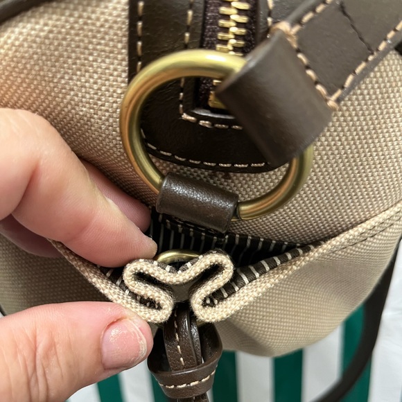 EUC Burberry Blue Label Canvas and Leather Satchel Crossbody - Picture 9 of 15